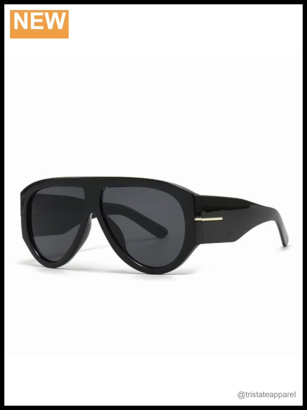 Oversized Retro Aviator Sunglasses UV Protection Unisex Designer Style